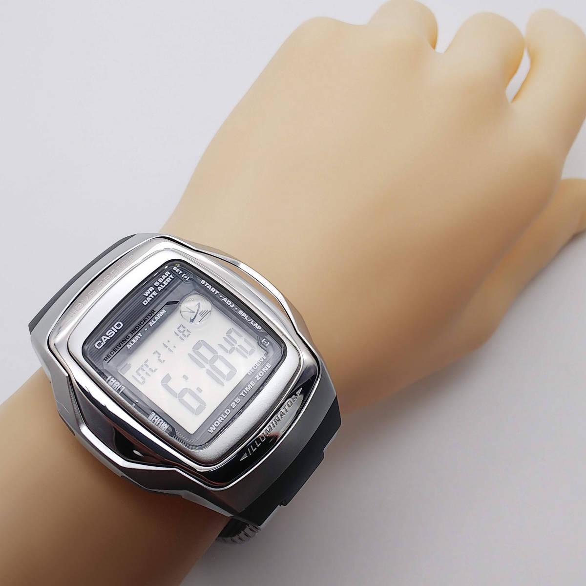 美品【電波ソーラー】【動作品】☆カシオ☆CASIO☆Wave Ceptor☆太陽光 