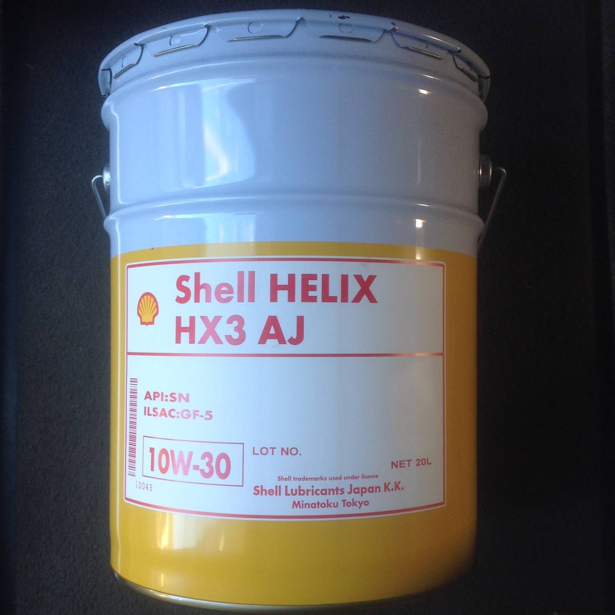 Shell HX3 10W-30 Helix AJ HELIX | シェル ヒリックス 20L 0 20L 