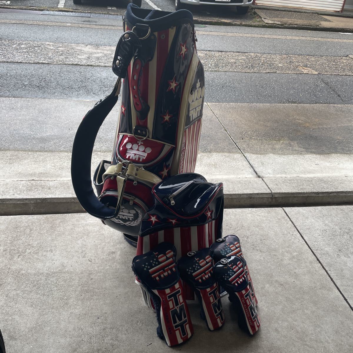 TMTキャディバック プロモデル三点式 星条旗 キムタク_7