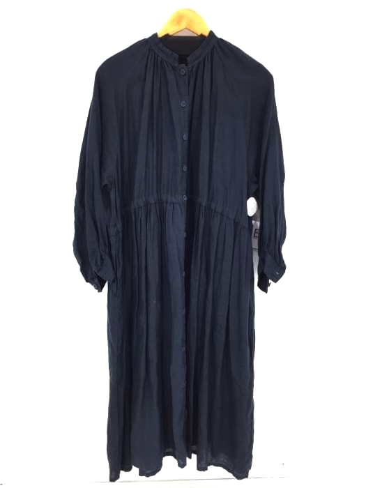 ネストローブ nest Robe 18SS リネンギャザースモックワンピース  
