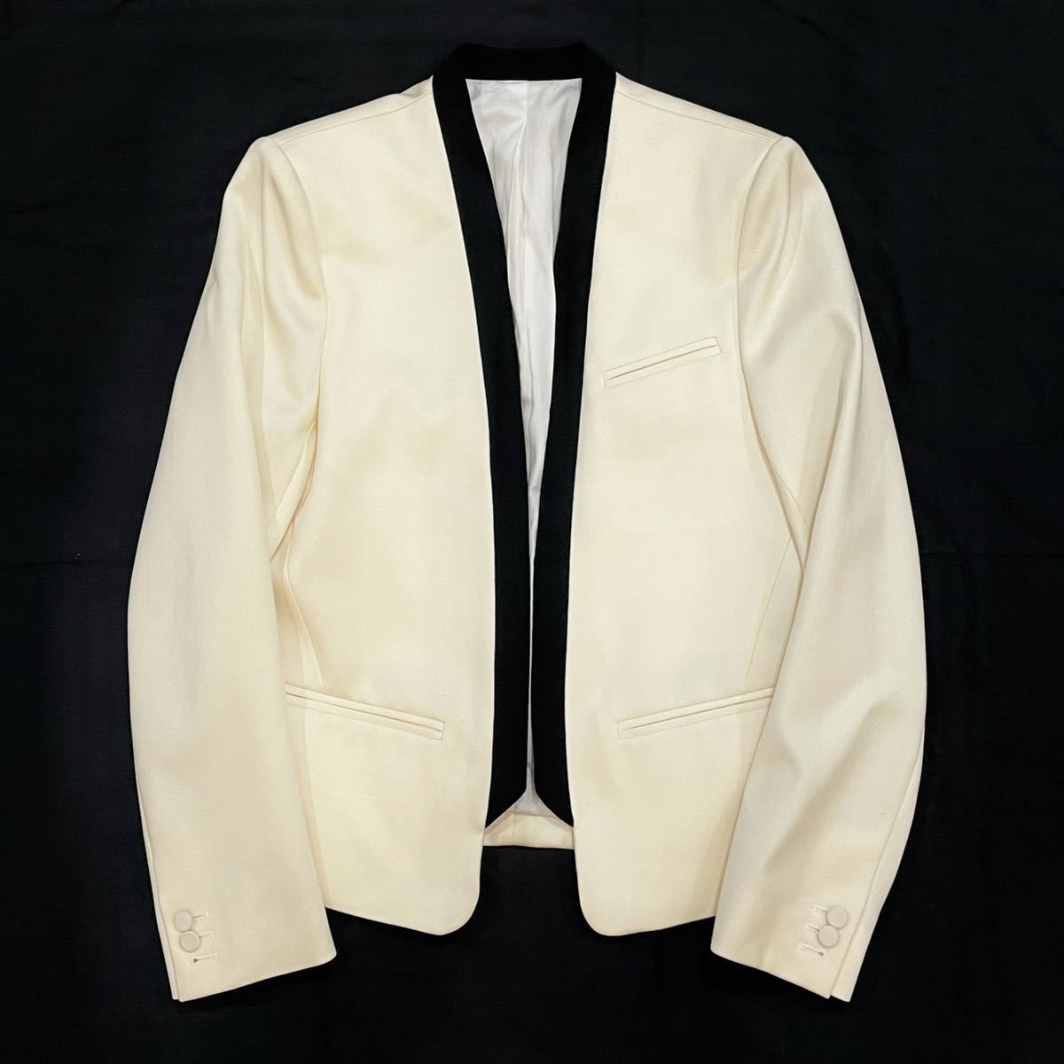 定価25万!!未使用◇BALMAIN バルマン T754 B569 タキシード ウール 