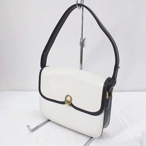 バリー BALLY ショルダーバッグ パイピング ショルダー ホワイト 白 