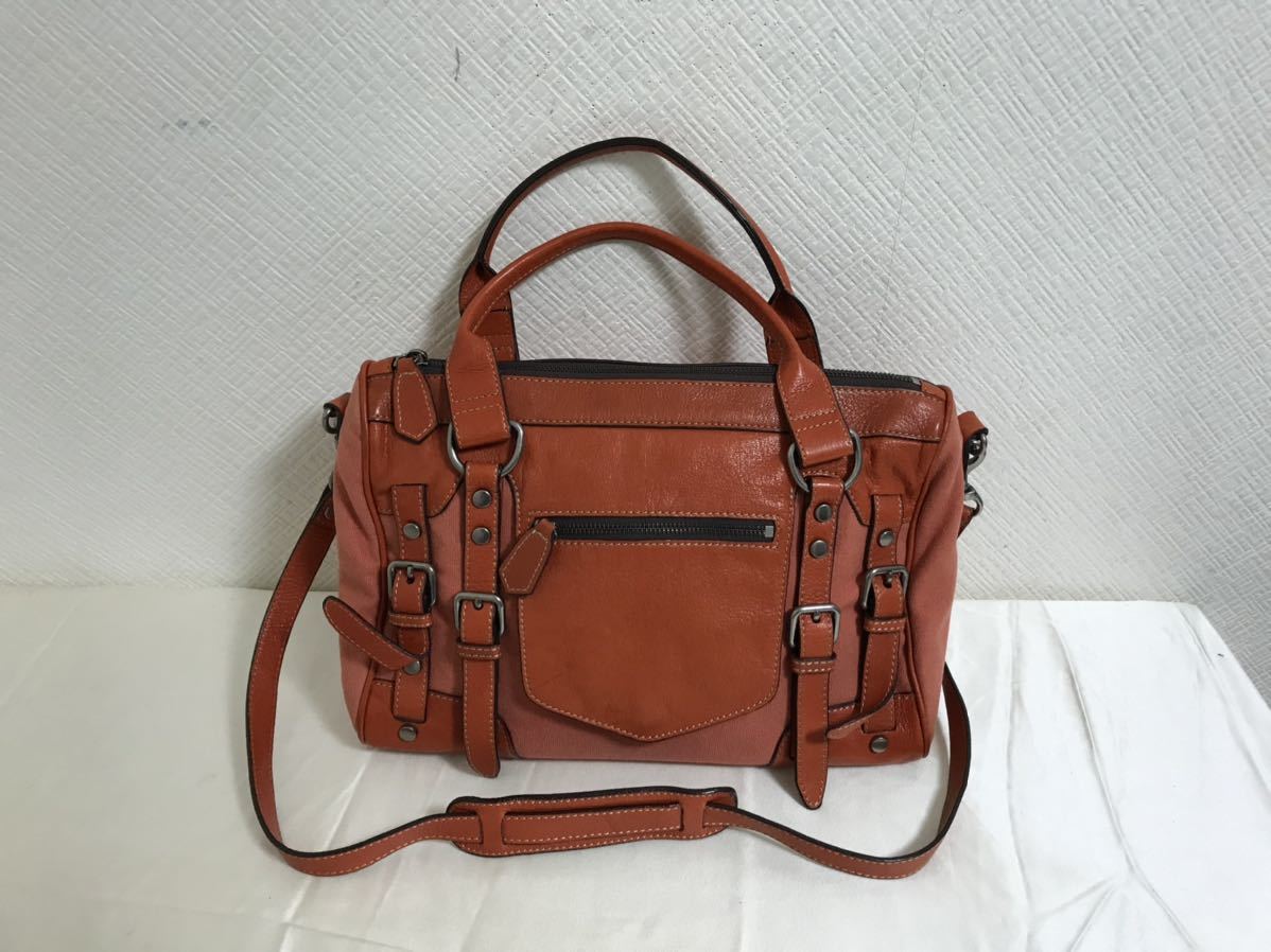 本物ベラカミーパリスBERACAMY本革レザーキャンバス2wayトートバッグ 