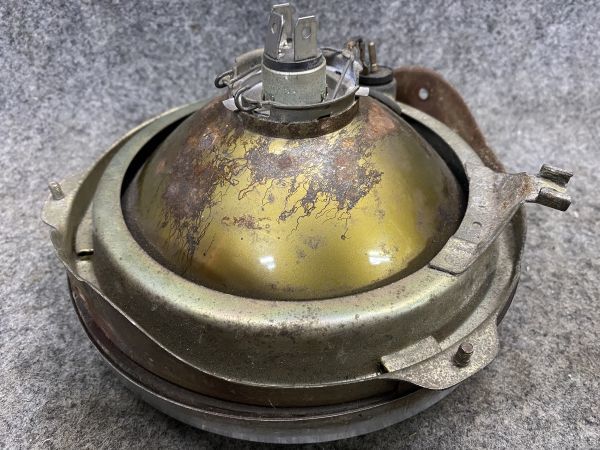 当時物フランスCIBIE製凸へッドランプ180mm シビエライト 凸レンズ