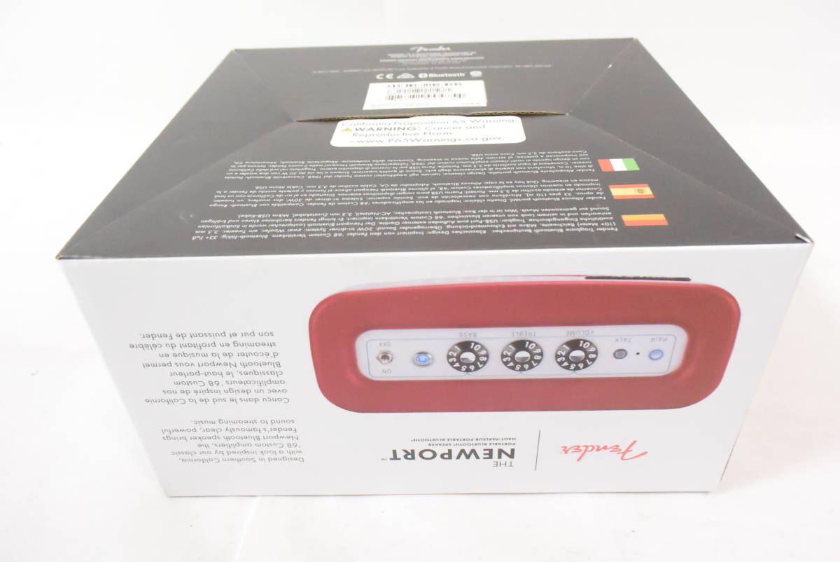 新品】 フェンダー FENDER NEWPORT Bluetooth スピーカー RED (国内