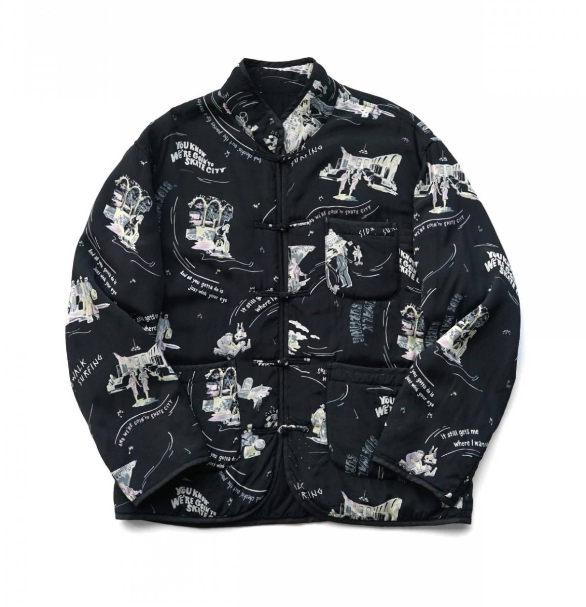 Porter Classic ALOHA CHINESE JACKET L ブラック ポータークラシック