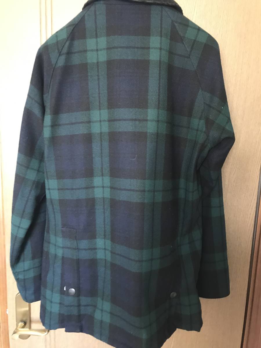 美品 Barbour 限定 ビームス別注 ウール 38 ブラックウォッチ チェック  