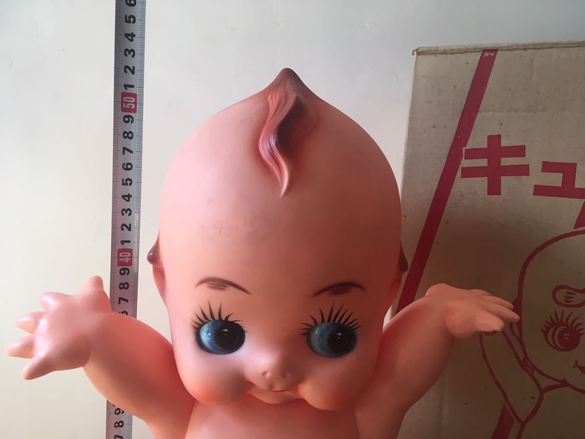 キューピー人形 昭和レトロ 緑の羽根 キューピー 当時物 緑羽根 