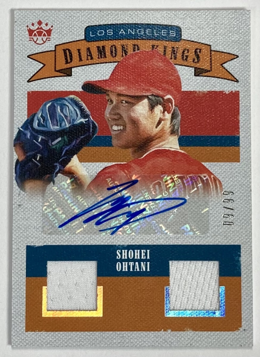 99枚限定】大谷翔平直筆ルーキーサイン実使用Wジャージー 2018 Diamnod