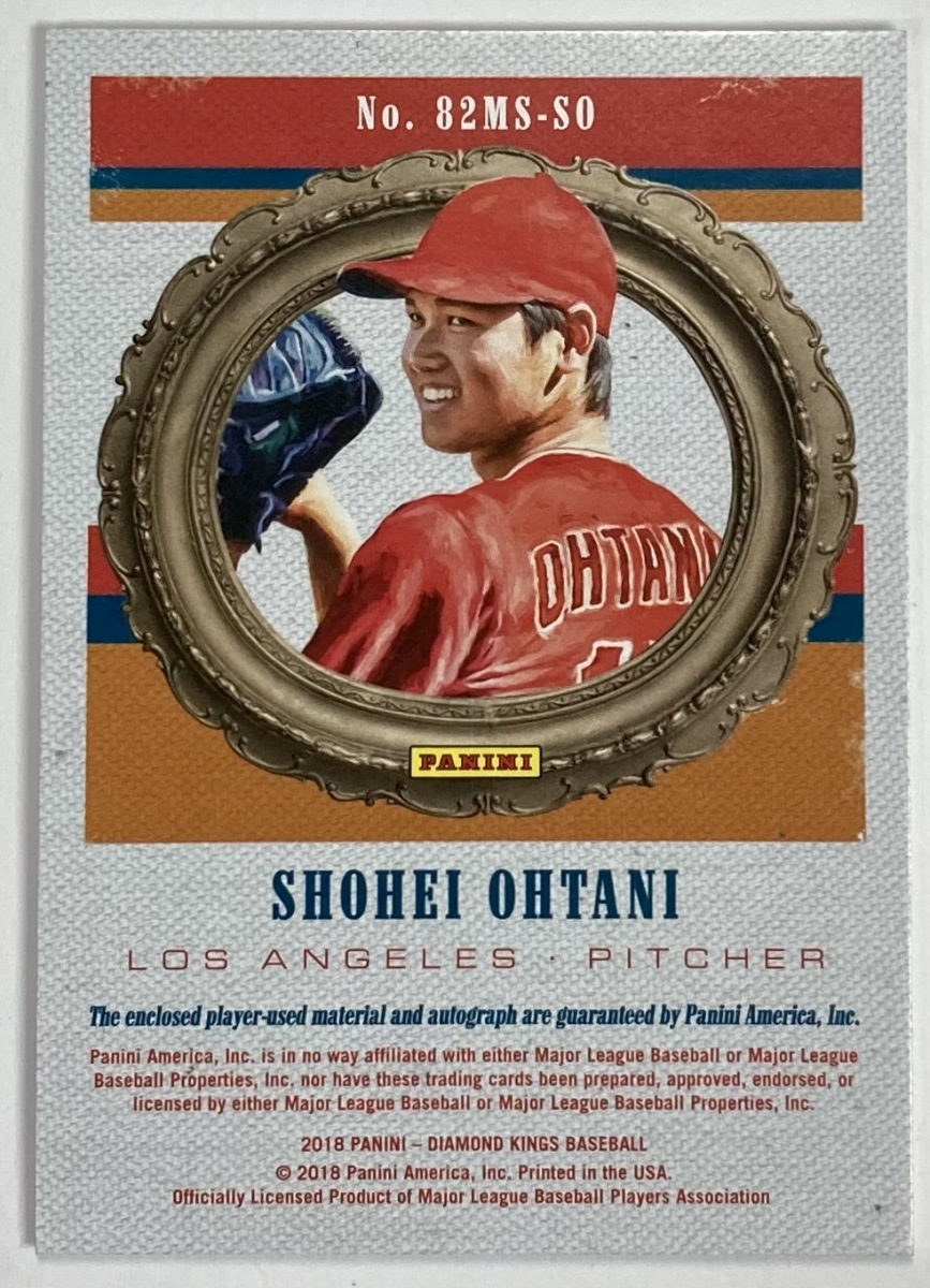 99枚限定】大谷翔平直筆ルーキーサイン実使用Wジャージー 2018 Diamnod
