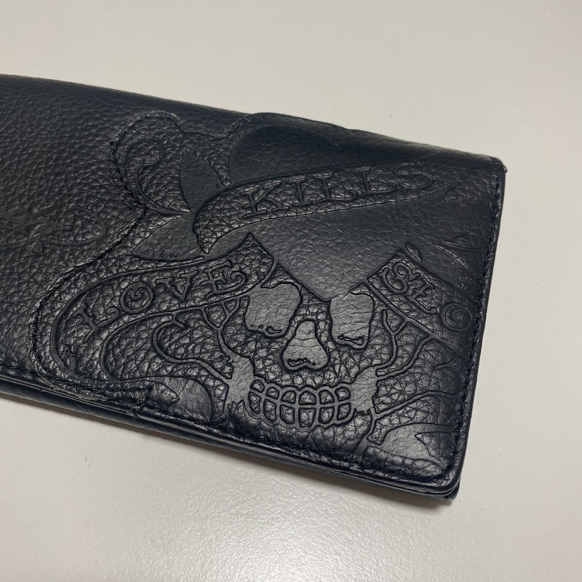 ☆送料無料☆新品☆Ed Hardy(エドハーディー)/本革レザー/長財布 