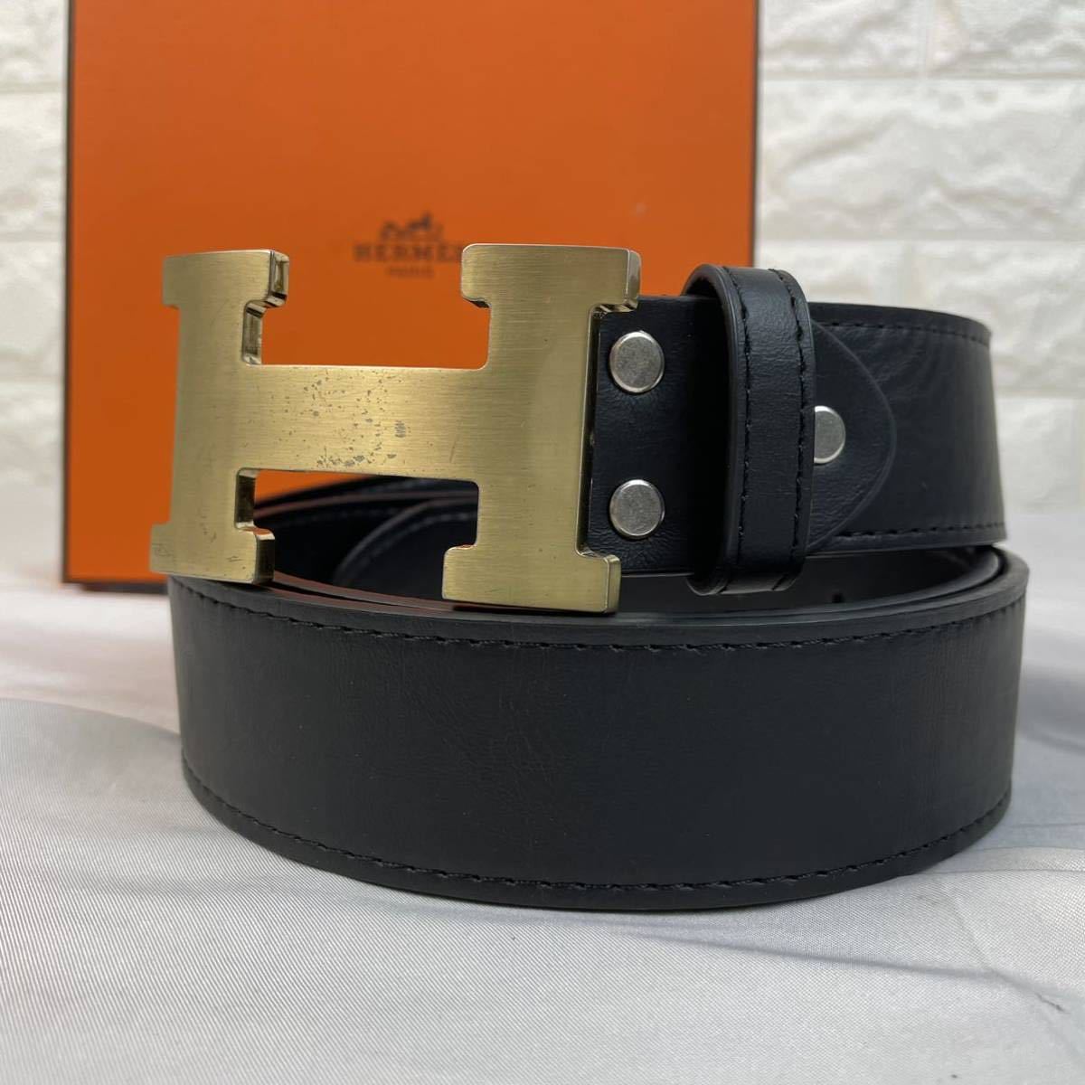 1円～ □ 最高級 □ HERMES エルメス □ ベルト ロゴ H フランス