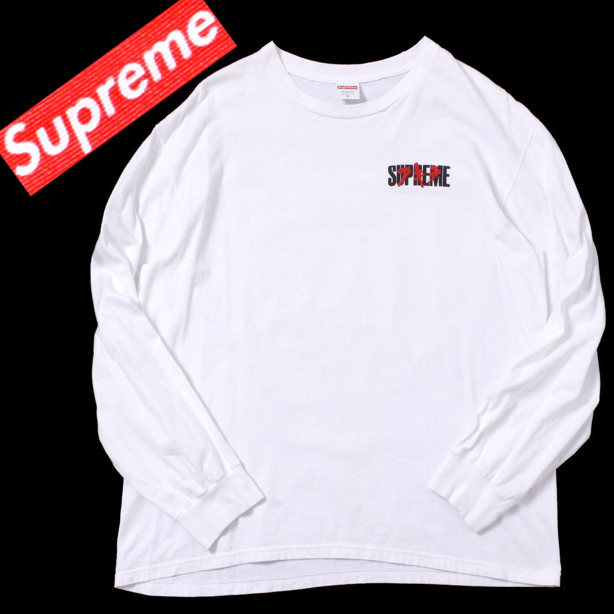 17AW Supreme AKIRA Neo-Tokyo L/S Tee sizeM ホワイト シュプリーム 