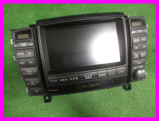 ☆18クラウン 後期 純正 HDDナビ マルチモニター 86430-30192 カーナビ