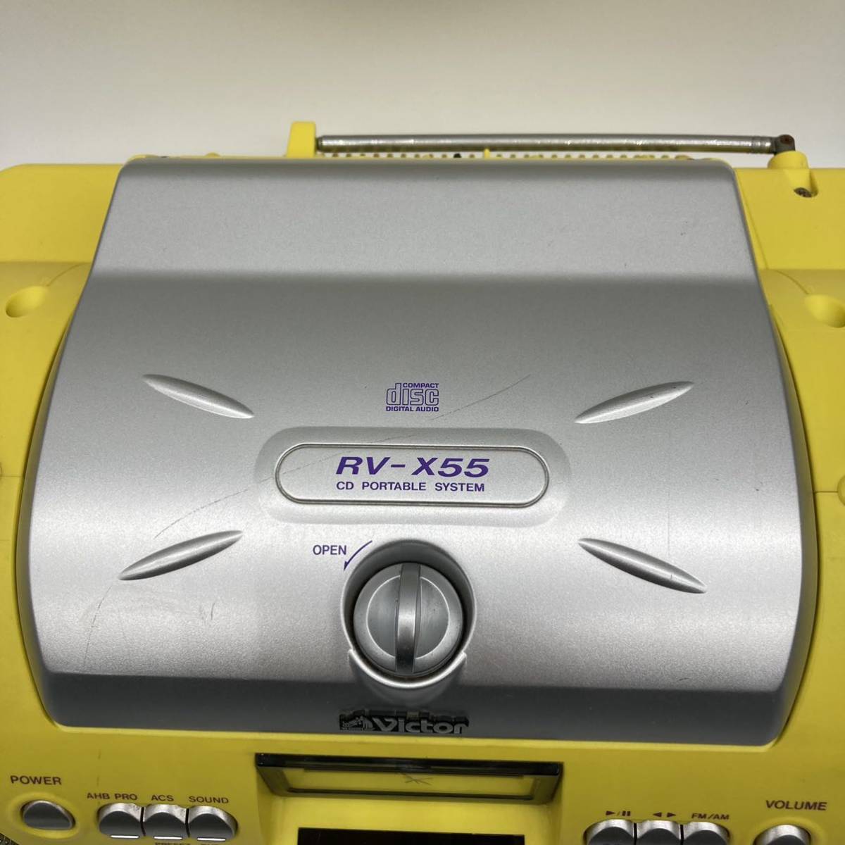 Victor ビクター RV-X55-Y ドラムカン CDラジカセ 2000年製
