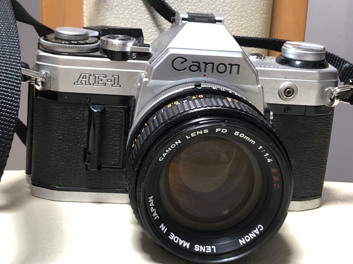 カメラ、光学機器 ☆ジャンク Canon AE-1 1:1.4 50mm ①