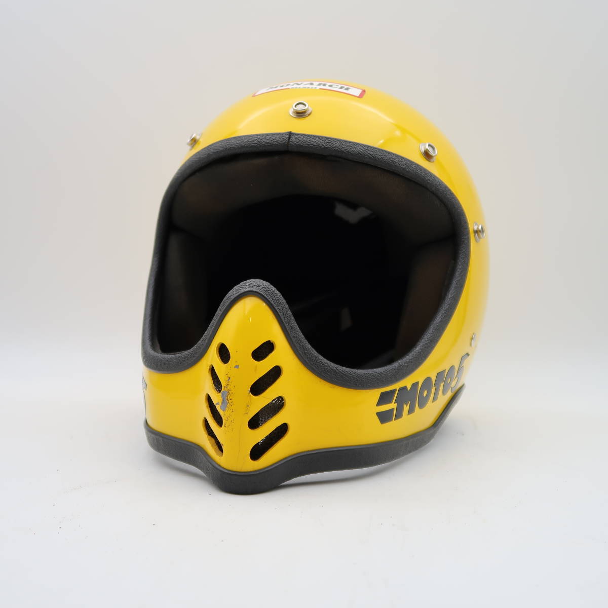 ビンテージ ヘルメット monarch moto5 57cm 黄 bell sr2 moto 3