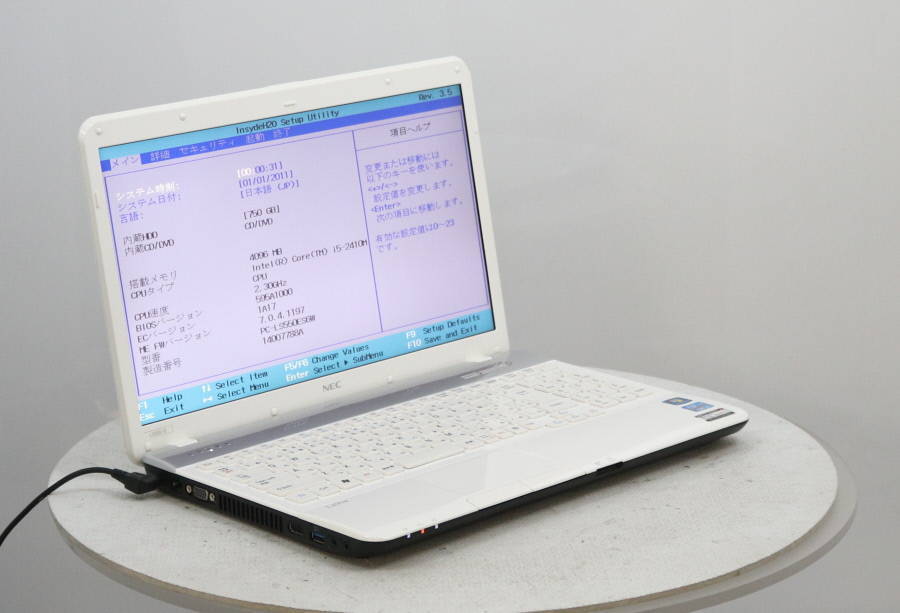 NEC PC-LS550ES6W LaVie LS550/E Core i5-2410M 2.30GHz 4GB 750GB HDD 