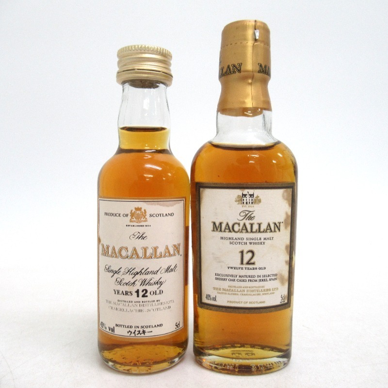 マッカラン 12年 ミニボトル 50ml 箱なし 12年 50ml 2026年最新マッカラン シェリーカスク 43% 未開封｜トレファクONLINE