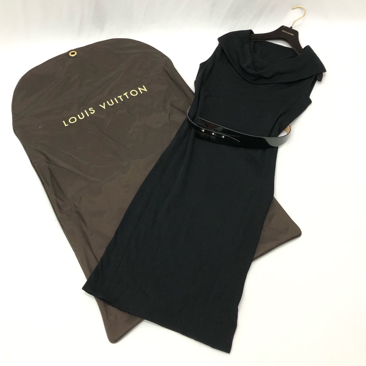 LOUIS VUITTON ルイヴィトン ノースリーブ ドレス ロングワンピース 