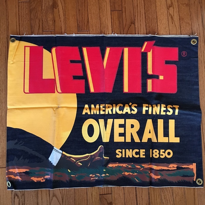 リーバイス バナー levi's LVC デニムバナー 復刻版 長期保管品 非売品