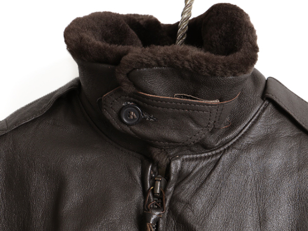 G-1 USA製 Jacket Leather Flight 80s 70年代 70's~80's “” ビンテージ | タイプ エルエルビーン レザージャケット 実寸38 80's~USA製ビンテージLLビーンG-8シャンパンゴールドWEPジャケットフライトジャケットUS44-Long