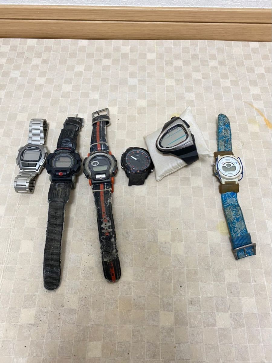 セール，定番 CASIO カシオG-SHOCK Baby-G 6台 ジャンクまとめて(G-SHOCK)｜売買されたオークション情報、yahooの商品情報をアーカイブ公開 - オークファン G-SHOCK