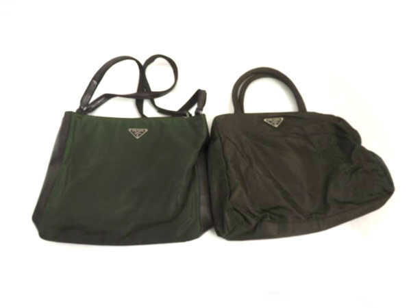プラダ PRADA 1円 ナイロン トートバッグ ハンドバッグ 黒 ブラック