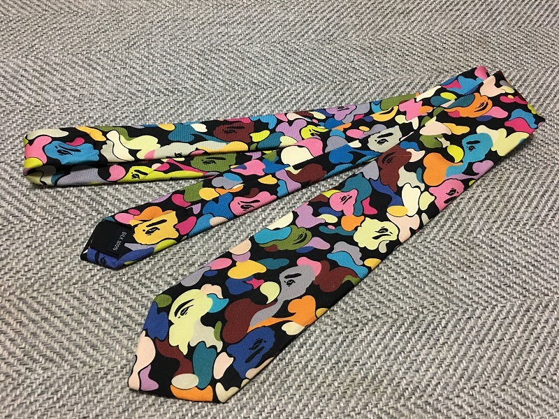 ネクタイ MR BATHING APE PATTERN TIE A BATHING APE マルチカモ