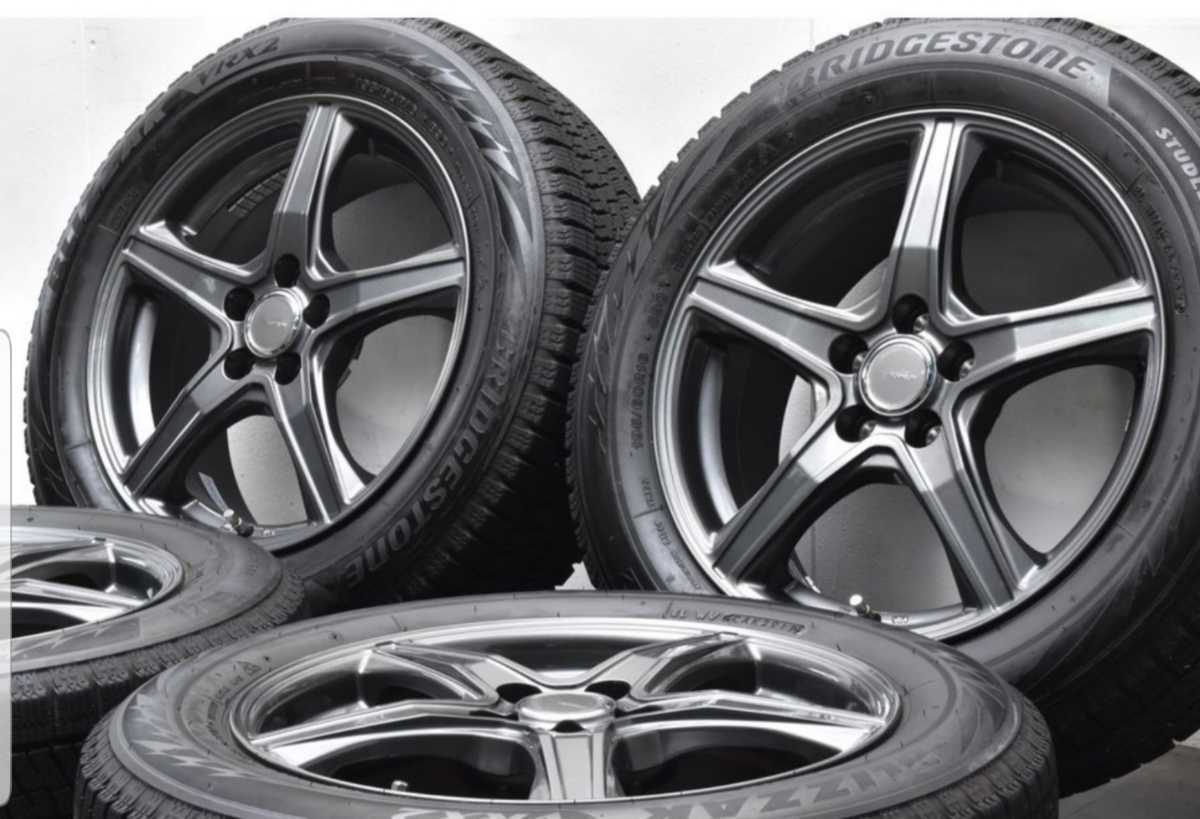 ★TOP　RUN　トップラン　6.5J+46　PCD100　プリウス　レガシィ　ウィッシュ　ブリザック　REVO　GZ　２０５　５５　１６ トップラン TOPRUN BRIDGESTONE 15in 美 r5（タイヤ・ホイール｜車用品）：車用品