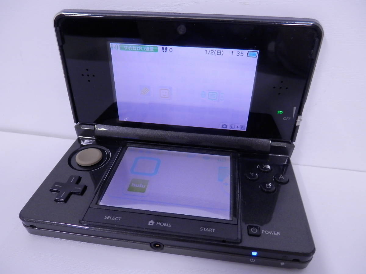 ニンテンドー 任天堂 3DS 本体 NINTENDO 黒 ブラック （211029-2T 