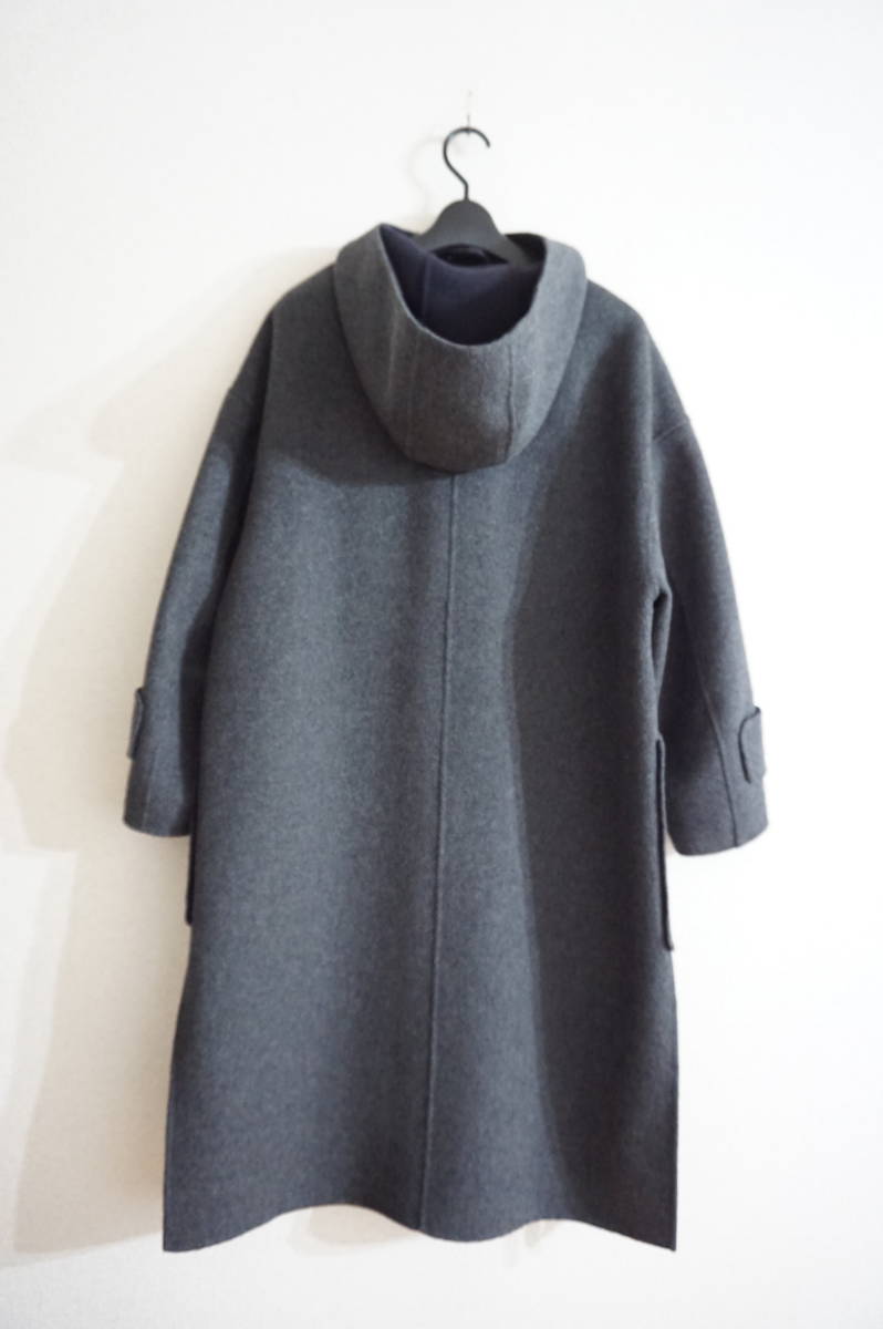 【驚きの破格値，送料無料】 ADORE ウールカシミヤ ダブルフェイス ダッフルコート グレー 38