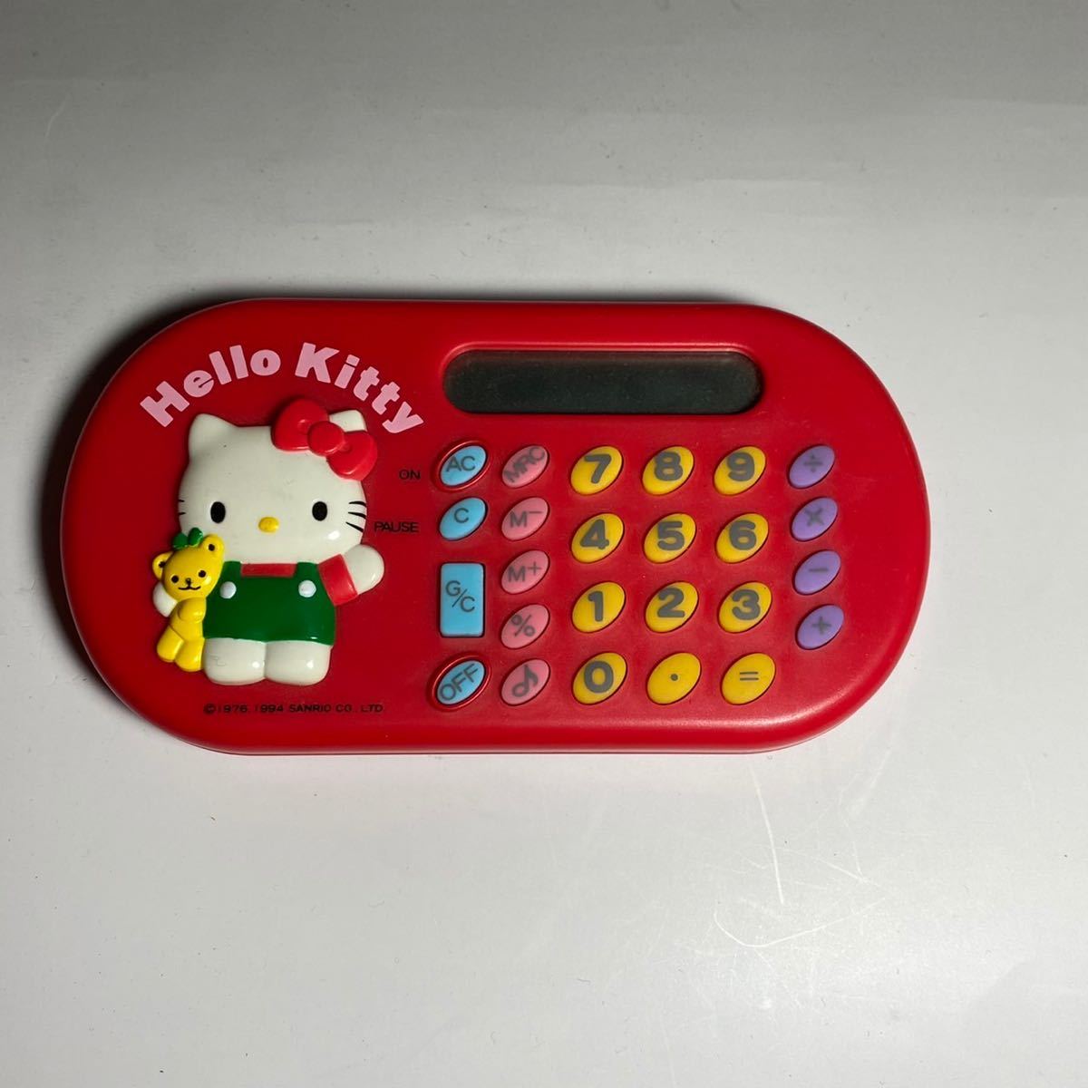ハローキティ 1994年 TOMY トミー Sanrio サンリオ 電卓 当時物 