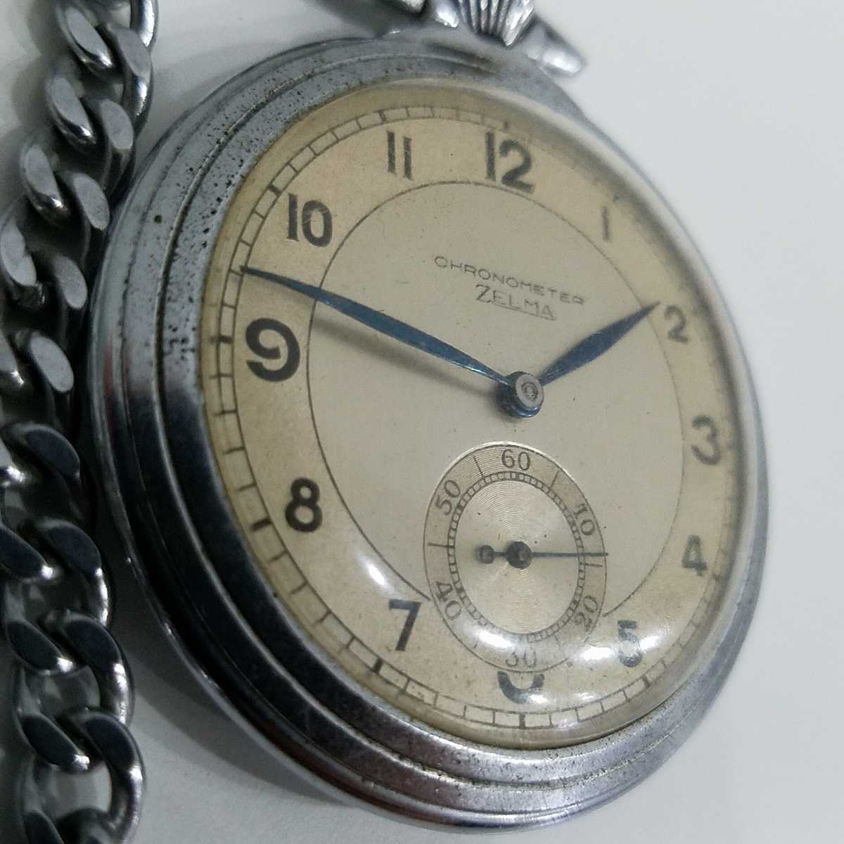 懐中時計 ゼルマ クロノメーター ZELMA アンティーク CHRONOMETER 手 