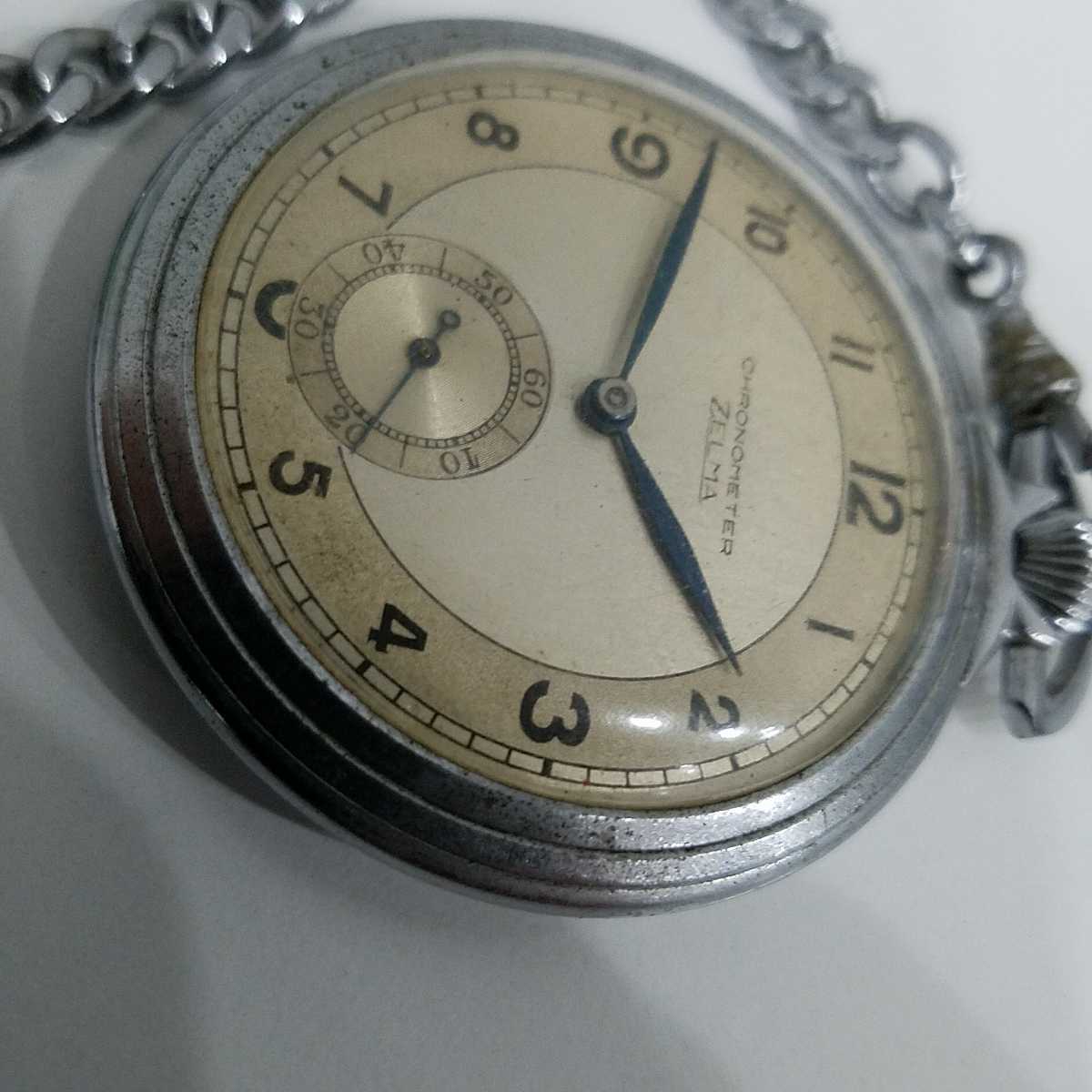 懐中時計 ゼルマ クロノメーター ZELMA アンティーク CHRONOMETER 手 
