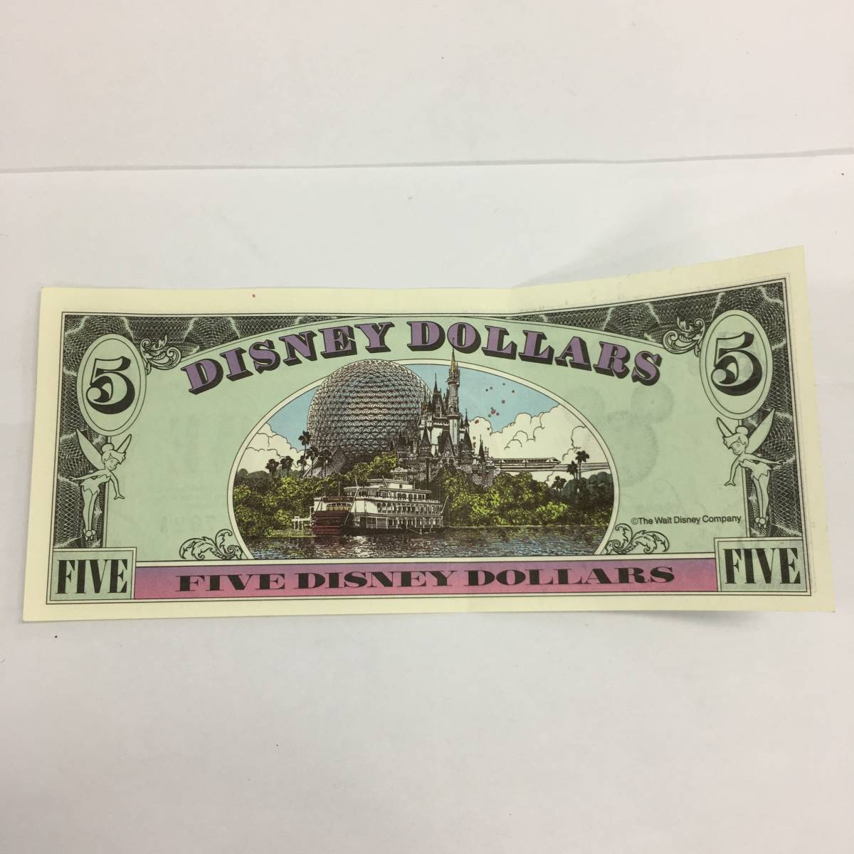 1176485】DISNEY DOLLARS ディズニーダラー 5ドル札 1998年 グーフィー