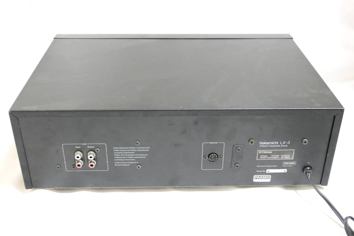 ☆ジャンク品☆カセットデッキ Nakamichi LX-3 ナカミチ 公式通販