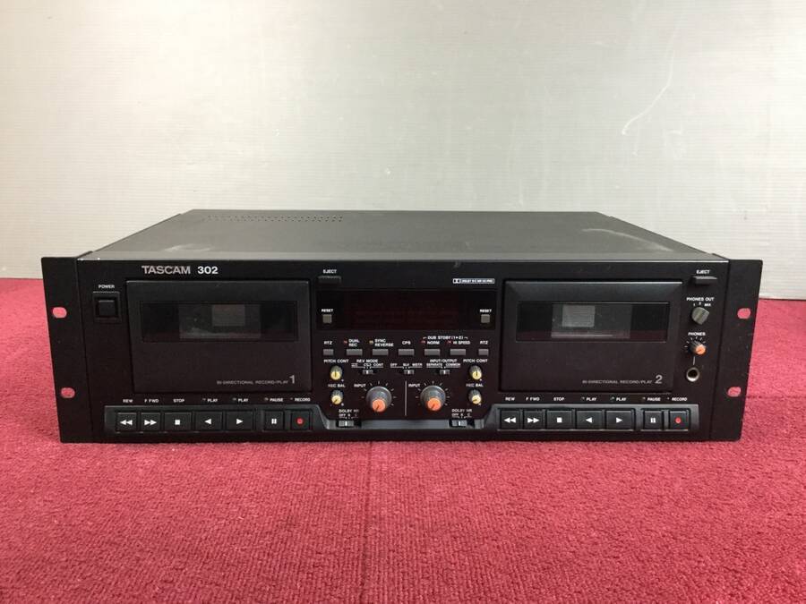 TASCAM 302 MKⅡタスカム 業務用ダブルカセットデッキ mk2 TASCAM