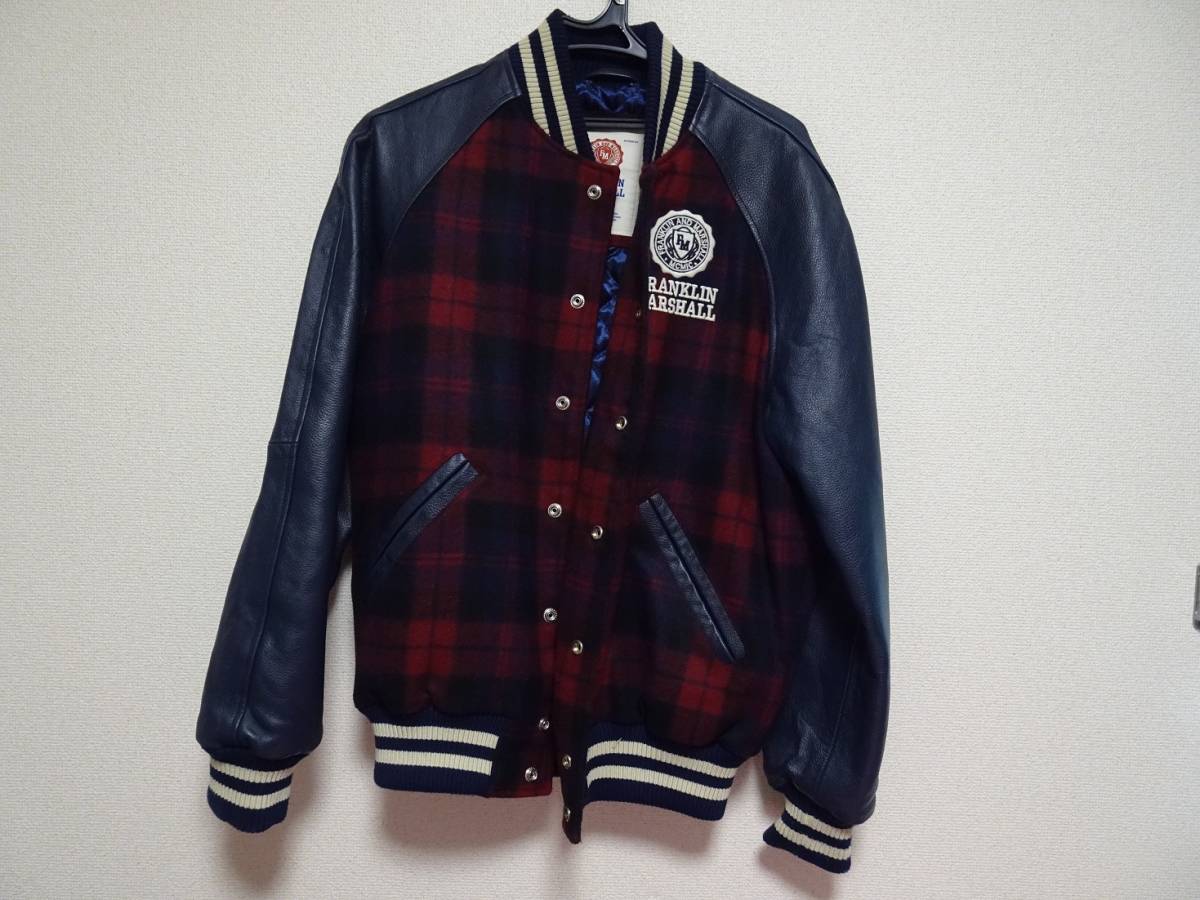 Franklin M. スタジャン 黒・ベージュ FRANKLIN & MARSHALL 