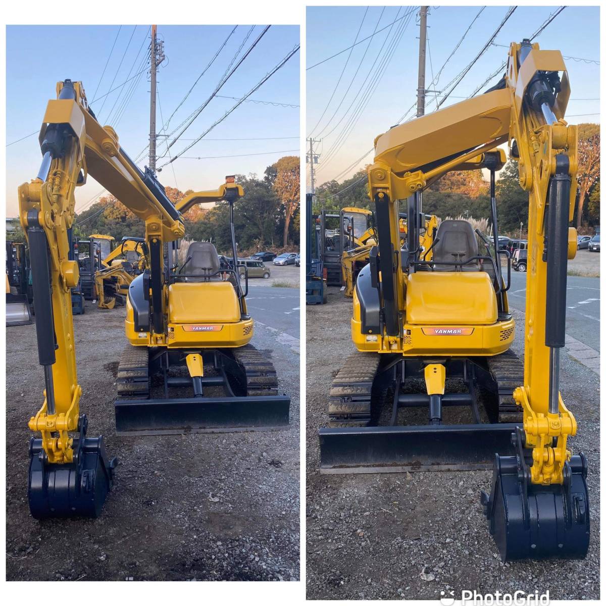 ヤンマー クローラバックホー B3-5 Σ(シグマ)ブーム,パターン有り,移動式クレーン0.6付き,使用時間3200hr 再塗装済み,作動品,下取り可能 _3