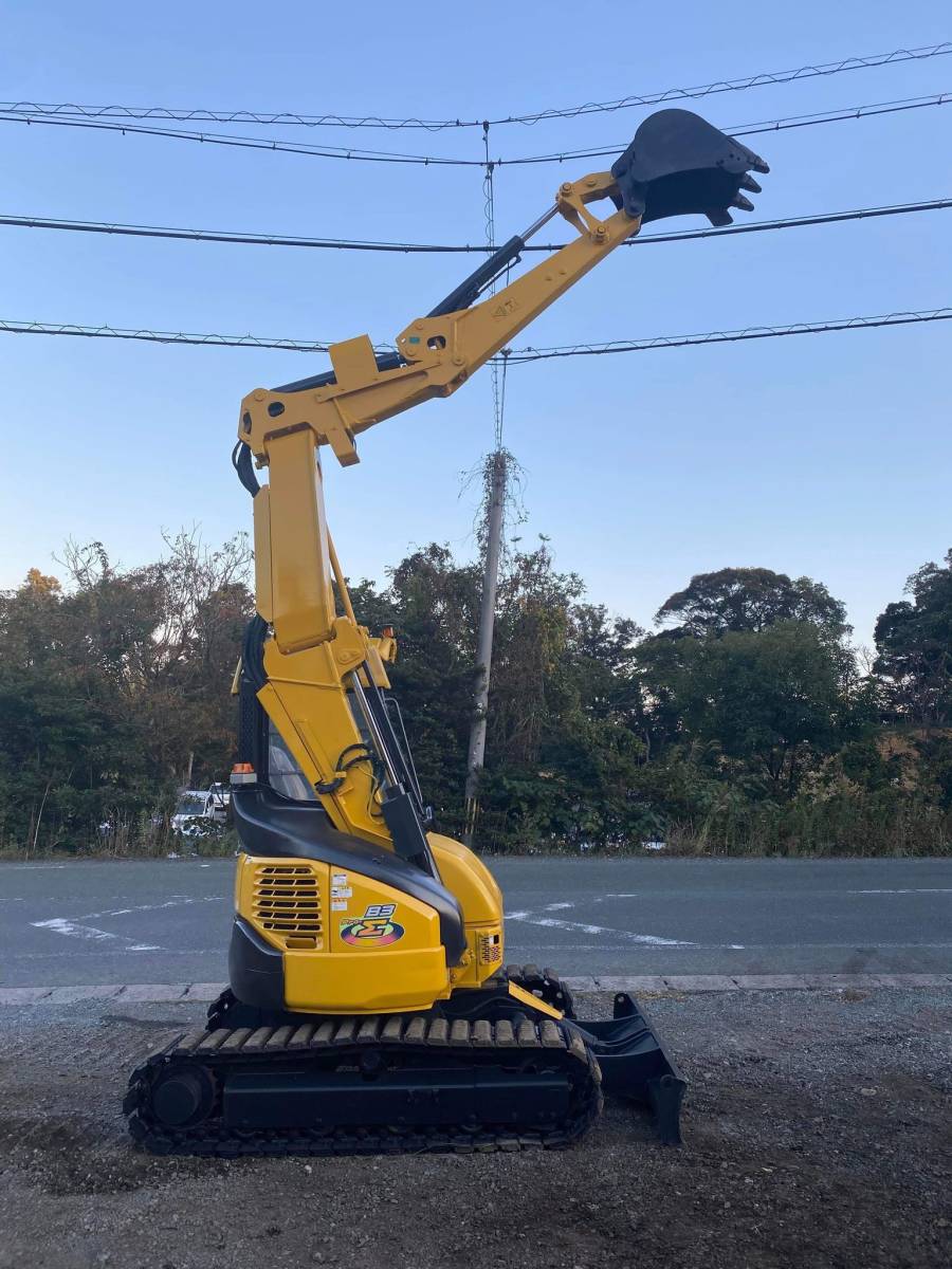 ヤンマー クローラバックホー B3-5 Σ(シグマ)ブーム,パターン有り,移動式クレーン0.6付き,使用時間3200hr 再塗装済み,作動品,下取り可能 _5