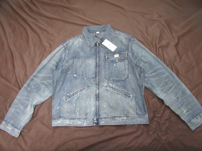 RRL フルジップインディゴデニムジャケット 希少XLサイズ Gジャン