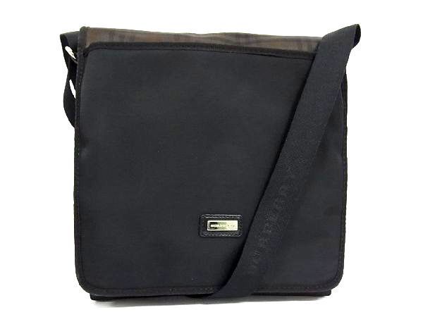 1円 □美品□ BURBERRY バーバリー ナイロン チェック柄 ショルダー