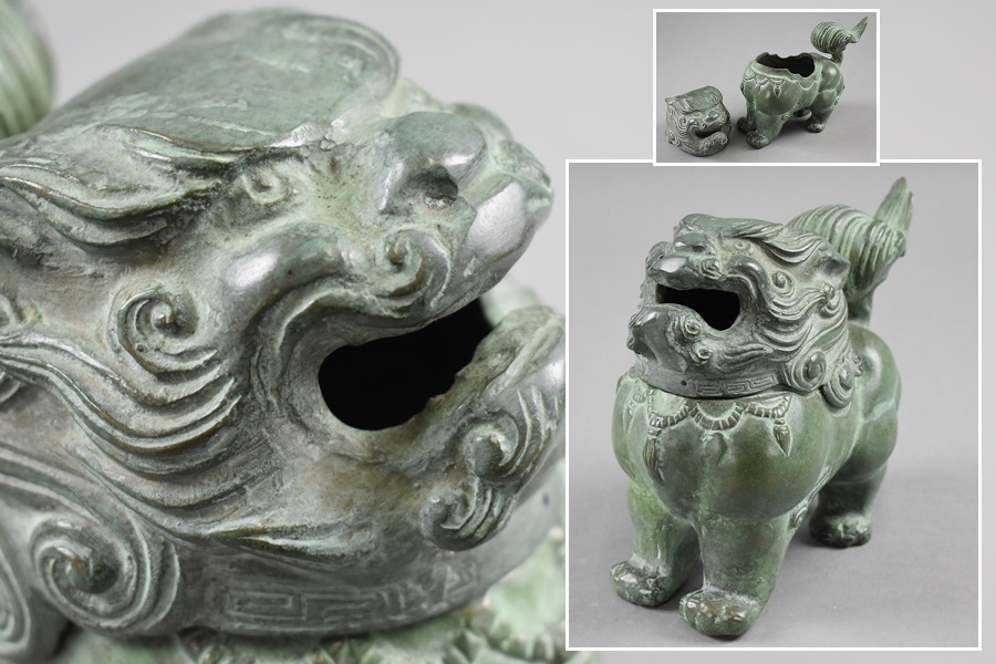 古銅造 獅子香炉 縁起物 香道具　美術品 香炉 Yahoo!オークション - 「古銅獅子香炉」の落札相場・落札価格