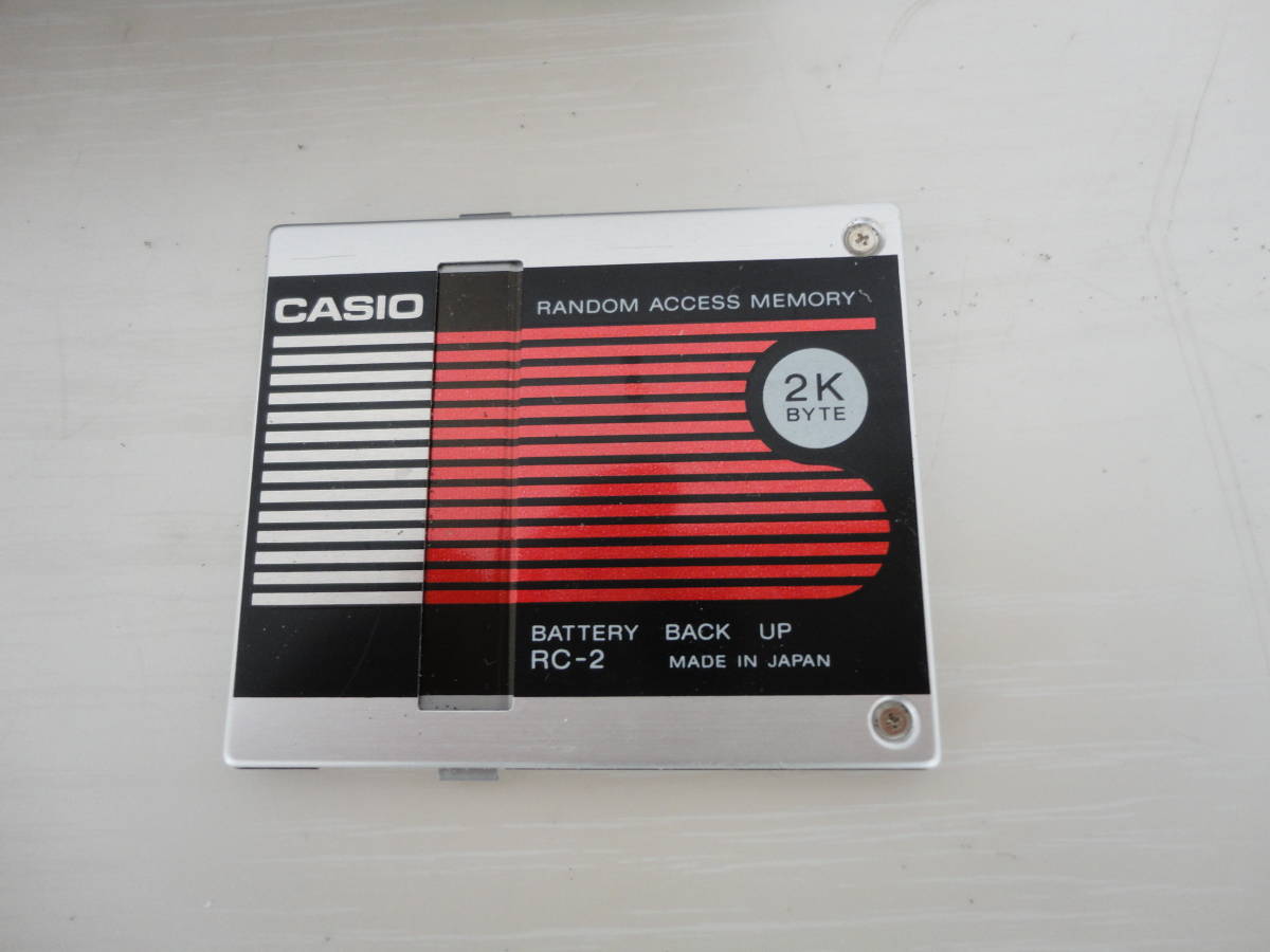 カシオのポケコン CASIO Casio Personal Computer + Card Ram Rc-4 
