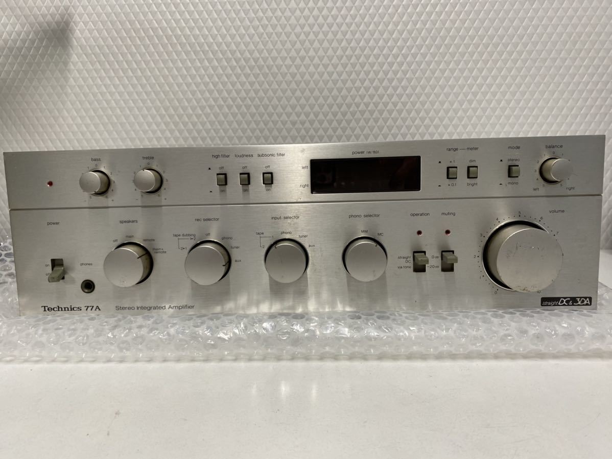 プリメインアンプ Technics - 77A Yahoo!オークション SU-8077K SU