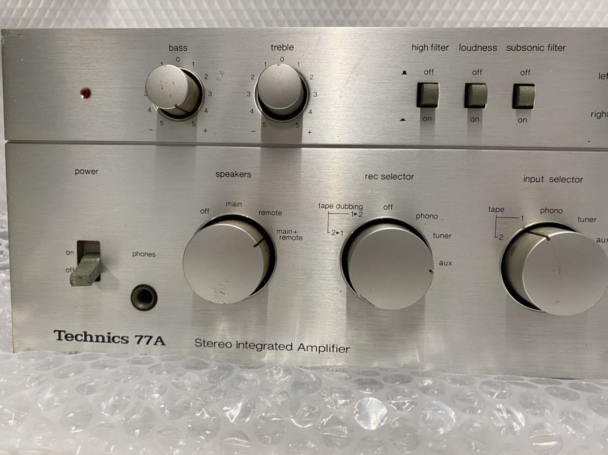 プリメインアンプ Technics - 77A Yahoo!オークション SU-8077K SU
