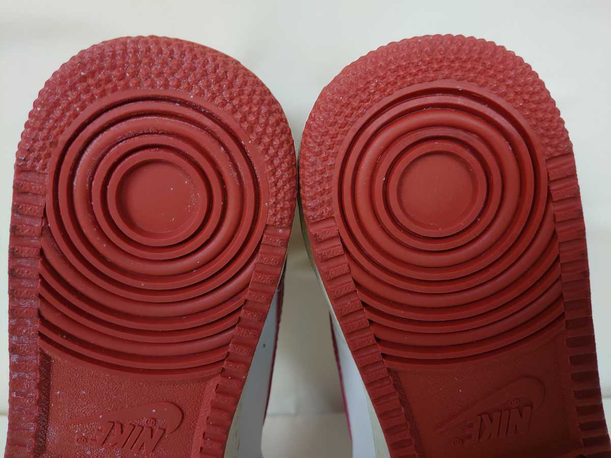 1986年製☆NIKE TEAM CONVENTION HI WHITE×RED US10 DEAD STOCK 