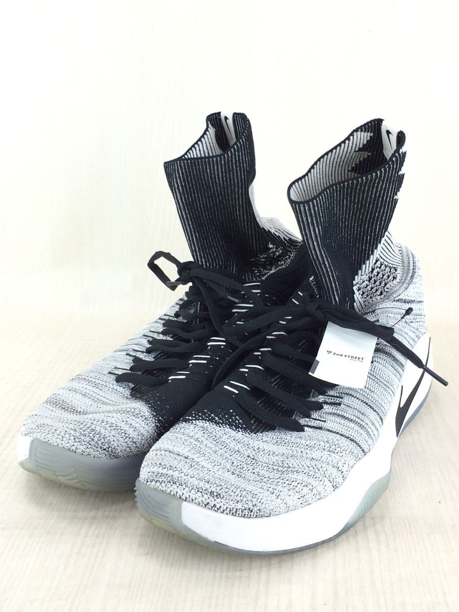 NIKE◆HYPERDUNK 2016 FLYKNIT/ハイパーダンクフライニット/グレー/843390-010/31cm/