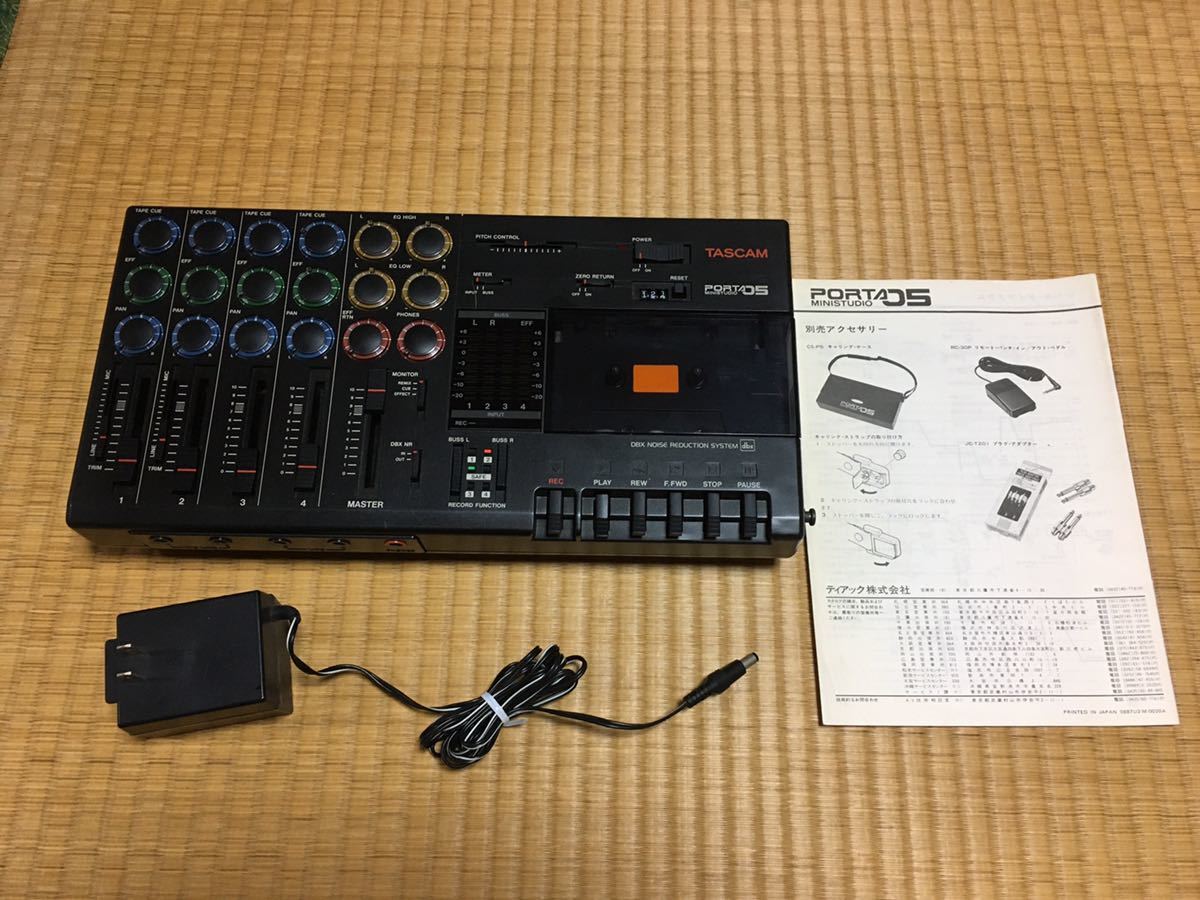 TASCAM PORTA05 ministudio MTR マルチトラックレコーダー カセット